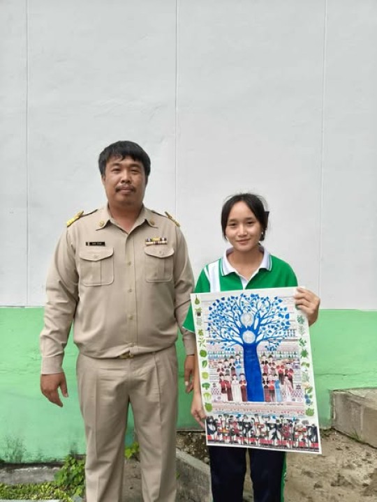 ขอแสดงความยินดีกับ นางสาวประกายศรี พนาธิคุณ ม.4/3 ได้รับรางวัล กิจกรรมประกวดวาดภาพ 